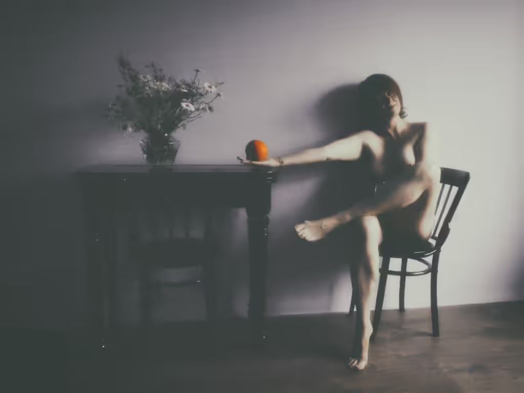 With an Orange